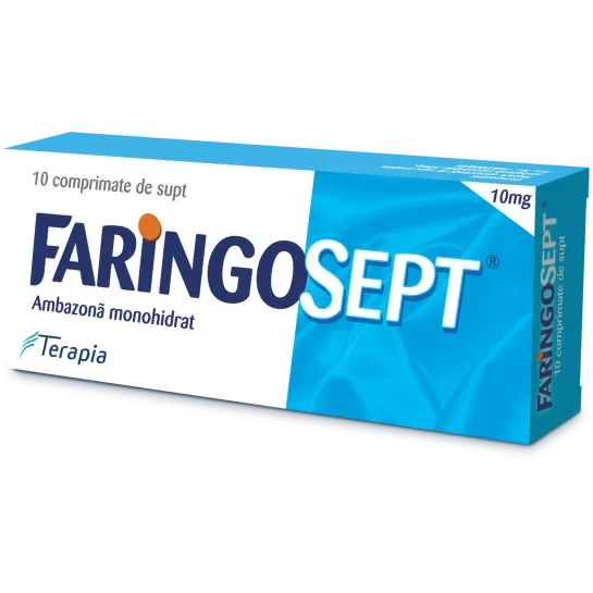 Faringosept 10 mg x 10 comprimate 
