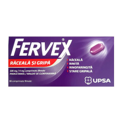 Fervex Durere si Febra x 16 comprimate eff Fervex Durere si Febra x 16 comprimate eff