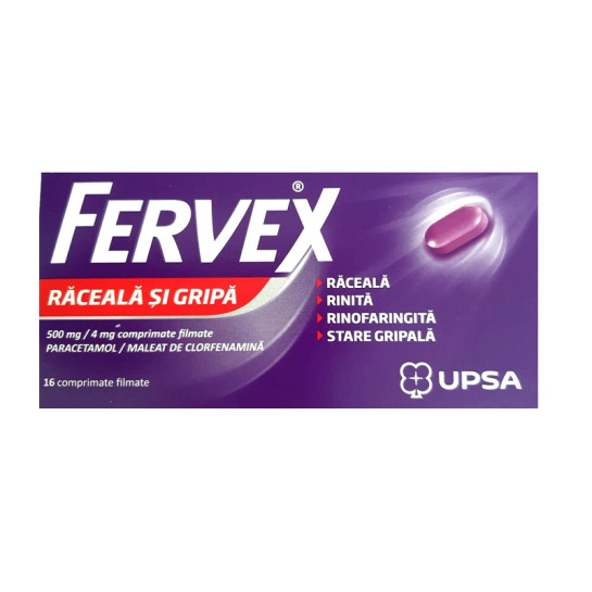 Fervex Durere si Febra x 16 comprimate eff