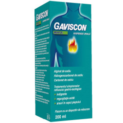 Gaviscon Mentol suspensie orala x 200 ml Gaviscon Mentol suspensie orala x 200 ml