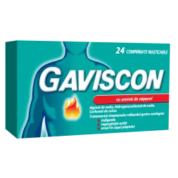 Gaviscon Mentol x 24 comprimate masticabile Gaviscon Mentol x 24 comprimate masticabile