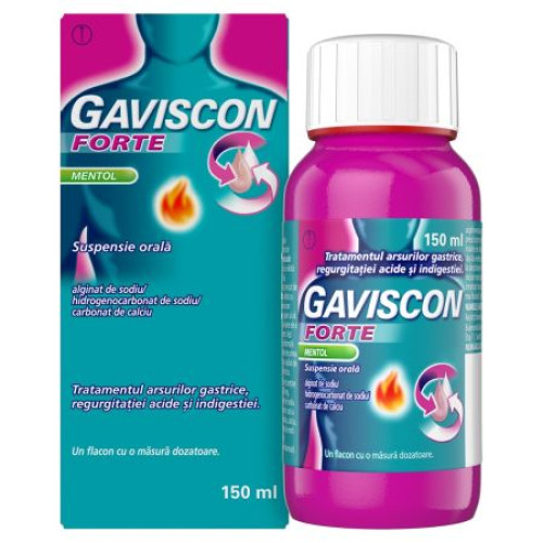 Gaviscon Forte Mentol Susp Orala X 150 Ml