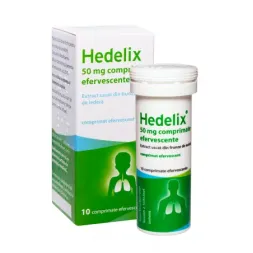 Hedelix 50 mg x 10 comprimate efervescente