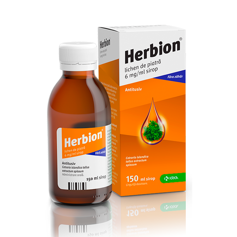 Herbion Lichen De Piatra Sirop 6 Mg/Ml X 150 Ml