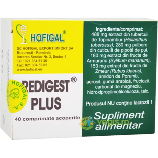 Hofigal Redigest Plus x 40 comprimate Hofigal Redigest Plus x 40 comprimate