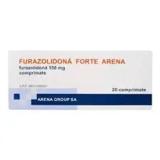 Furazolidona Forte 100 mg x 20 comprimate, Arena
