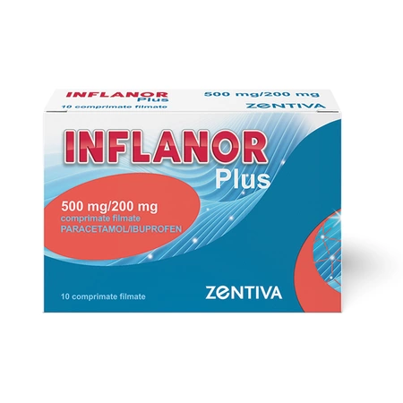 Inflanor Plus 500 mg/200 mg x 10 cpr 