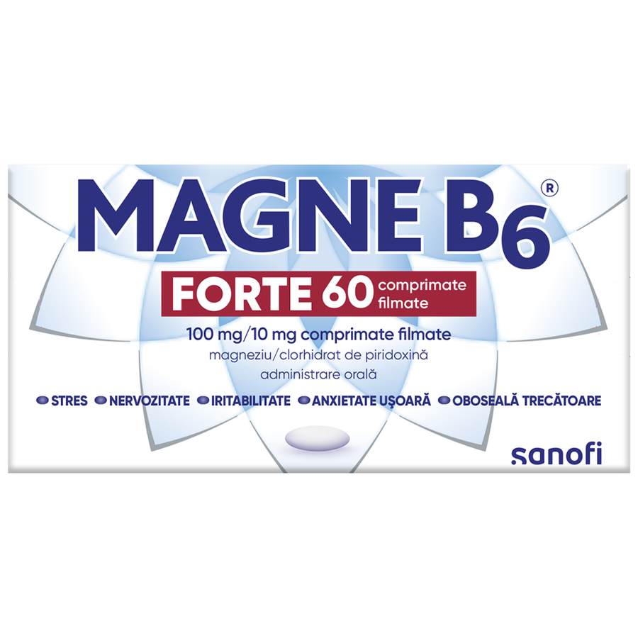 Magne B6 Forte 100mg/10mg x 60cpr film Opella