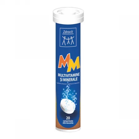 Zdrovit multivitamine si minerale x 20 comprimate efervescente