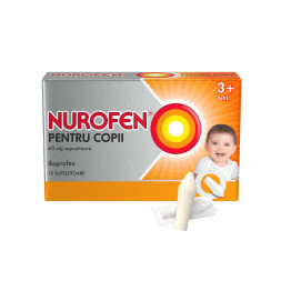 Nurofen Copii 60 mg x 10 supozitoare Nurofen Copii 60 mg x 10 supozitoare