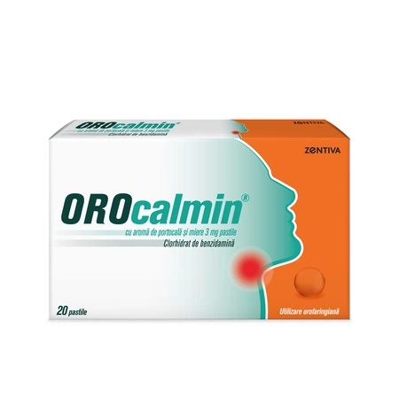 Orocalmin Aroma de Portocale 3mg x 20pastile Zentiva RO