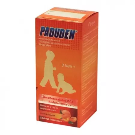Paduden Sirop Caise 20 Mg/ Ml X 100 Ml