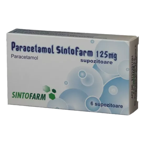 Paracetamol Sintofarm 125 Mg X 6 Supoz
