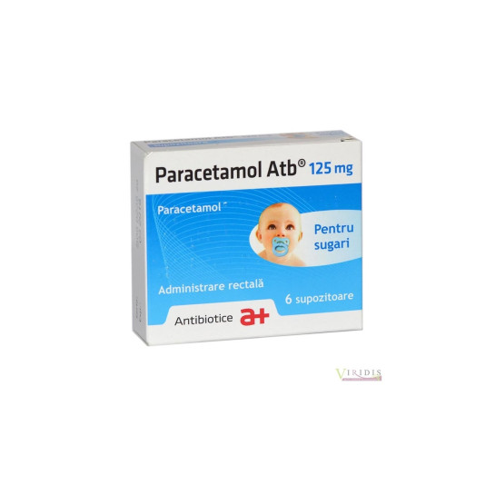 Paracetamol Sugari 125Mg X 6Sup Antibiotice