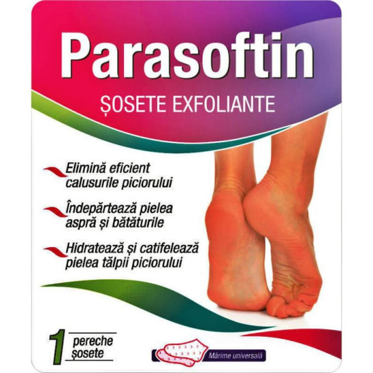 Zdrovit Parasoftin Sosete Exfoliante 1 Pereche