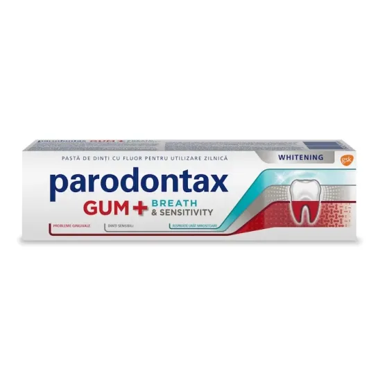 Parodontax Pasta Dinti Gum+Breath Sensitivity Whitening X 75 Ml