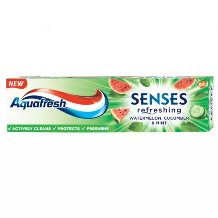 Aquafresh Pasta de dinti Senses Watermelon x 75 ml
