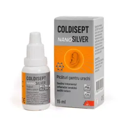Coldisept Nanosilver picaturi auriculare x 15 ml Coldisept Nanosilver picaturi auriculare x 15 ml