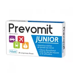 Zdrovit Prevomit Junior x 28 comprimate filmate Zdrovit Prevomit Junior x 28 comprimate filmate