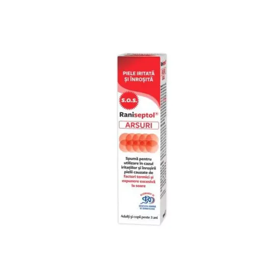 Zdrovit Raniseptol Arsuri S.O.S Spuma 20% Panthenol X 150Ml