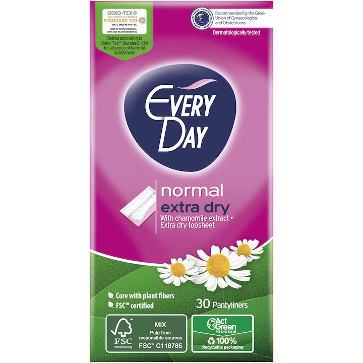 Everyday Extra Dry absorbante zilnice x 30 bucati Everyday Extra Dry absorbante zilnice x 30 bucati