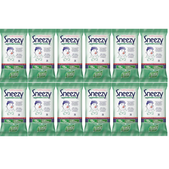 Servetele umede pentru Raceala Sneezy 1 pachet x 12 bucati