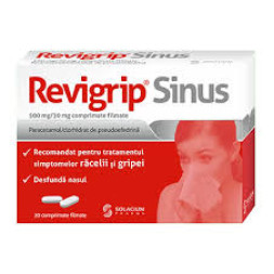 Revigrip Sinus 500Mg/30Mg X 20Cp Film Solacium Revigrip Sinus 500Mg/30Mg X 20Cp Film Solacium