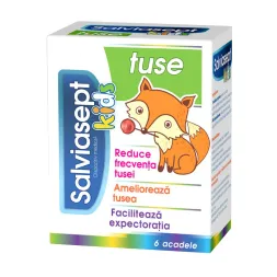 Zdrovit Salviasept Kids acadele pentru tuse x 6 bucati Zdrovit Salviasept Kids acadele pentru tuse x 6 bucati
