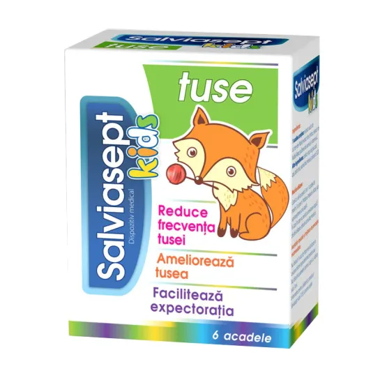 Zdrovit Salviasept Kids Acadele X 6 Buc Tuse