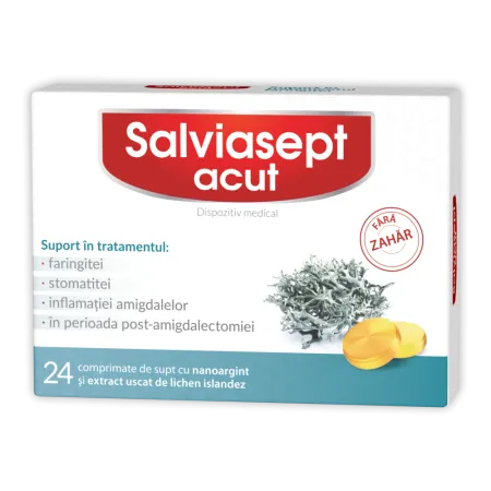 Zdrovit Salviasept Acut Fara Zahar x 24 comprimate