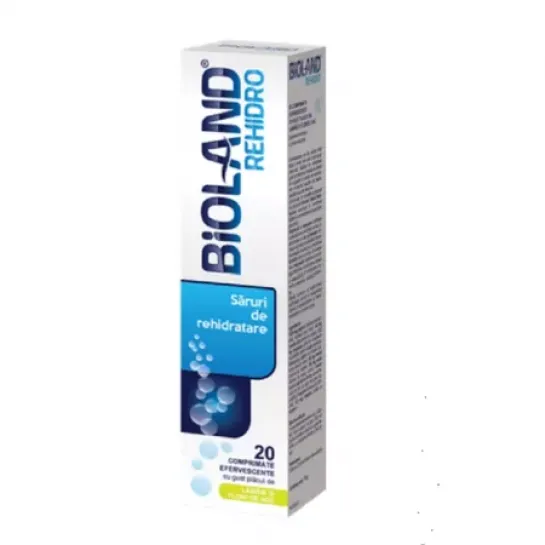 Bioland Rehidro saruri x 20 comprimate efervescente, Biofarm Bioland Rehidro saruri x 20 comprimate efervescente, Biofarm