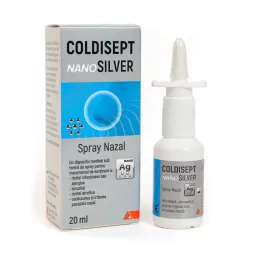Coldisept Nanosilver spray nazal x 20 ml Coldisept Nanosilver spray nazal x 20 ml