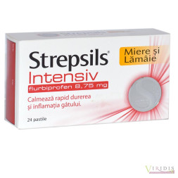 Strepsils Intensiv Miere Si Lamaie X 24Cp Strepsils Intensiv Miere Si Lamaie X 24Cp
