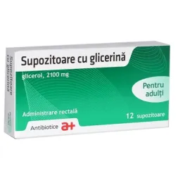Glicerina supozitoare pentru adulti x 12 bucati, Antibiotice Glicerina supozitoare pentru adulti x 12 bucati, Antibiotice