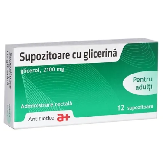 Glicerina Adulti Supozitoare X 12Buc Antibiotice