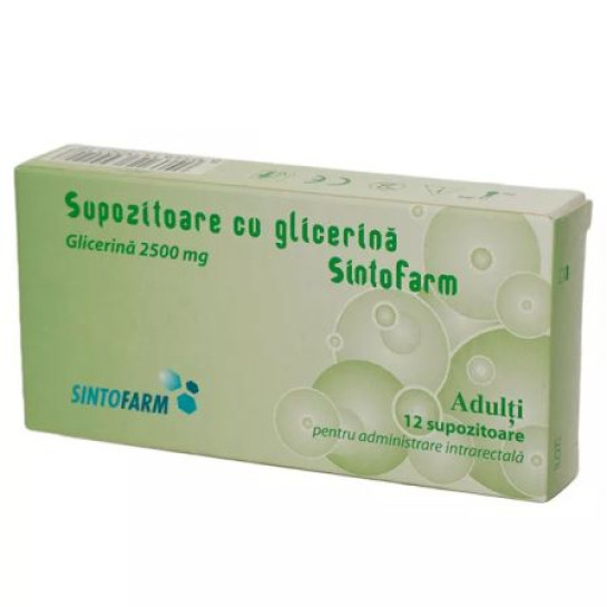 Supozitoare Glicerina Adulti X 12 Buc Sintofarm Supozitoare Glicerina Adulti X 12 Buc Sintofarm
