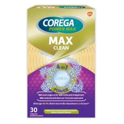 Corega Max Clean x 30 tablete efervescente Corega Max Clean x 30 tablete efervescente