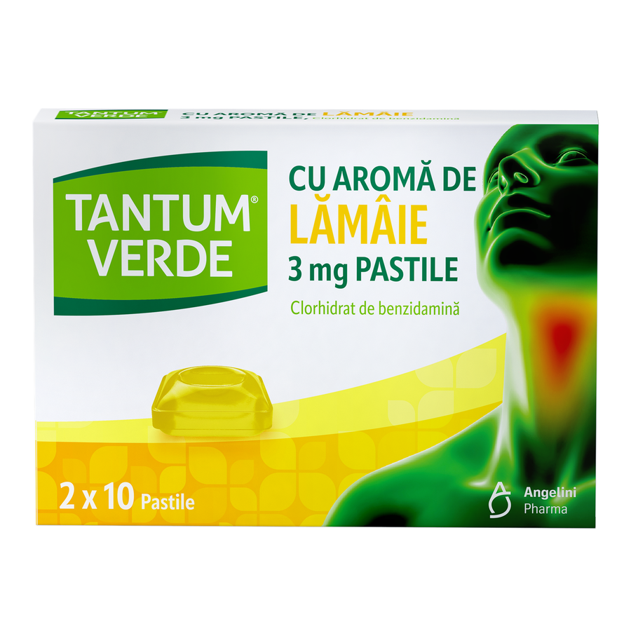Tantum verde aroma lamaie 3 mg x 20 pastile