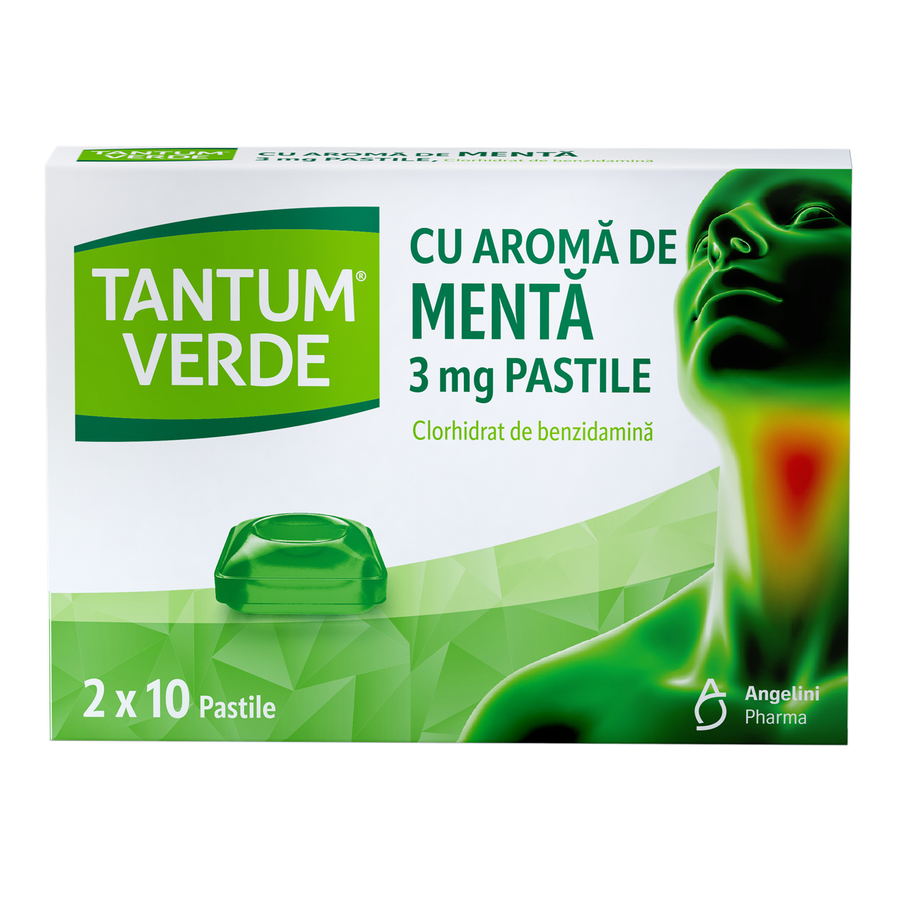 Tantum verde aroma menta 3 mg x 20 pastile