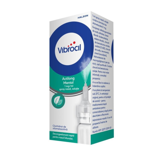 Vibrocil Actilong Mentol 1Mg/Ml Spray Nazal X 10 Ml