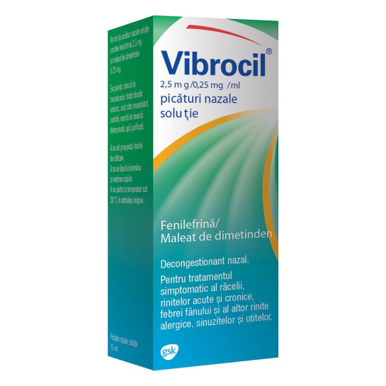 Vibrocil Picaturi 25% X 15Ml