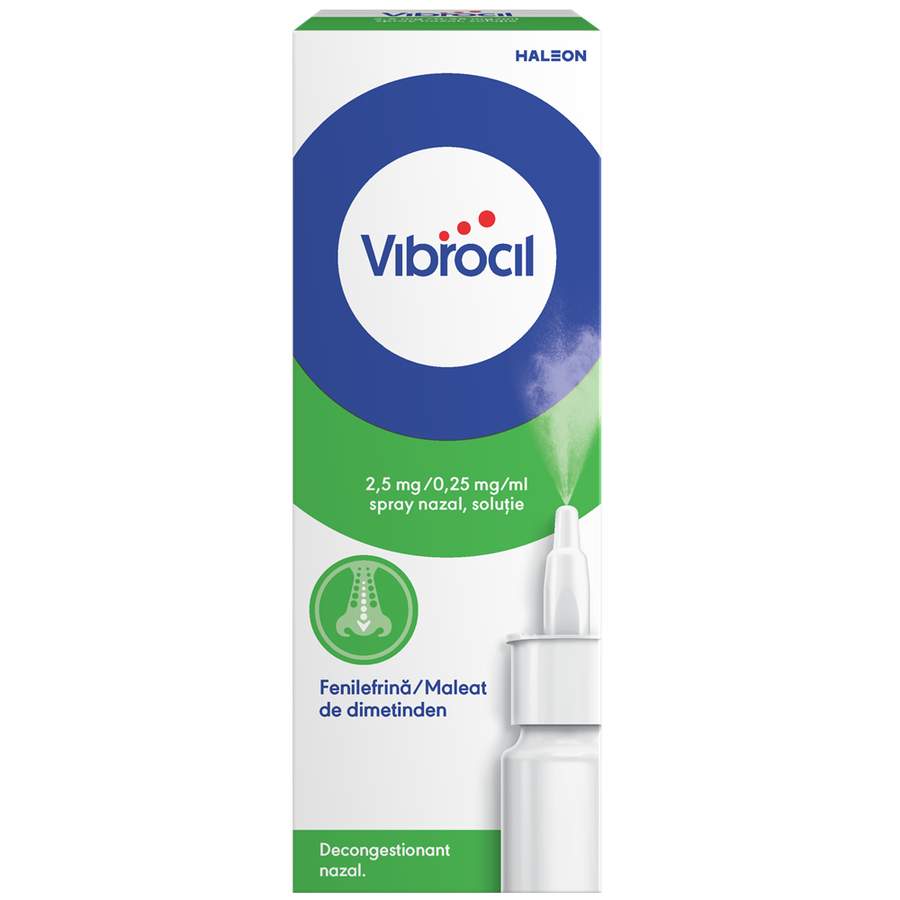 Vibrocil 2.5Mg/0.25Mg/Ml Spray Nazal Solutie X 15Ml