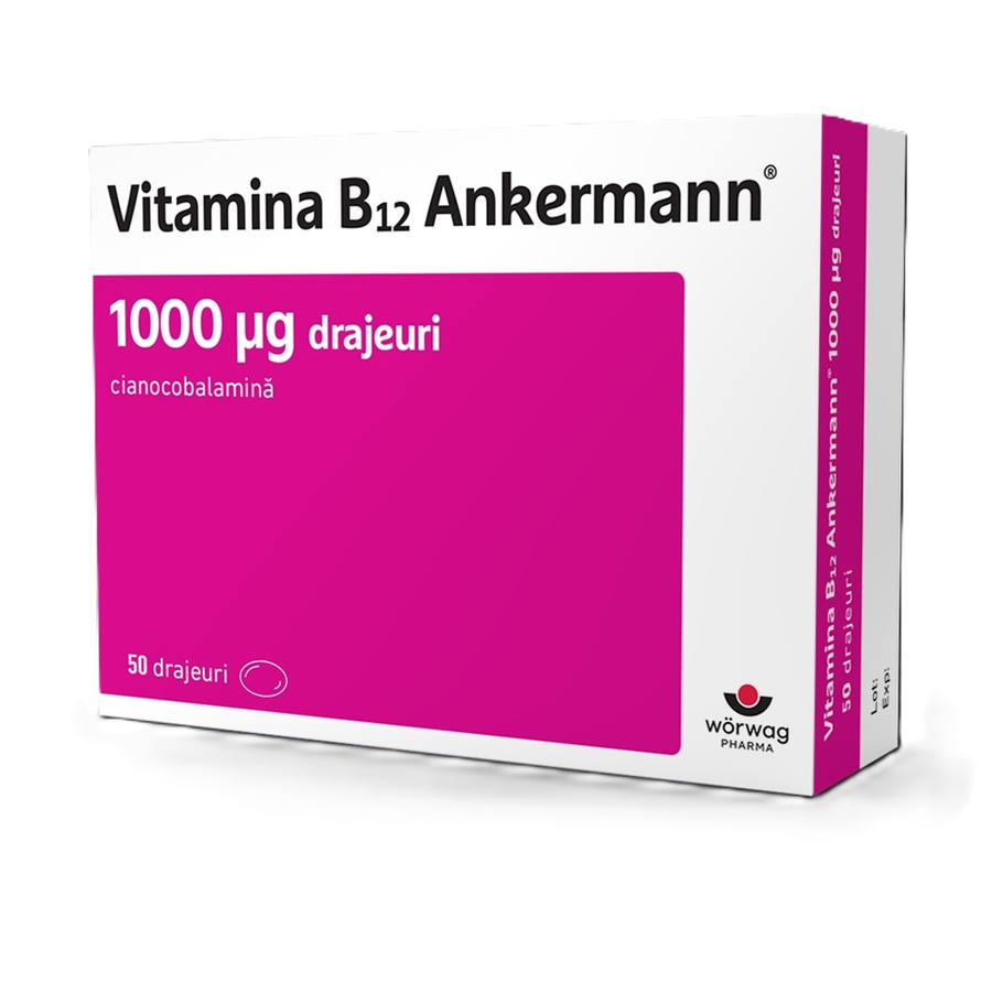 Vitamina B12 Ankermann 1000 mcg x 50 drj