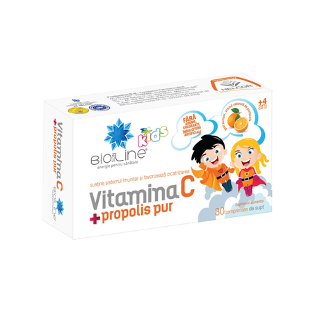 Vitamina C Kids cu Propolis X 30 Cpr