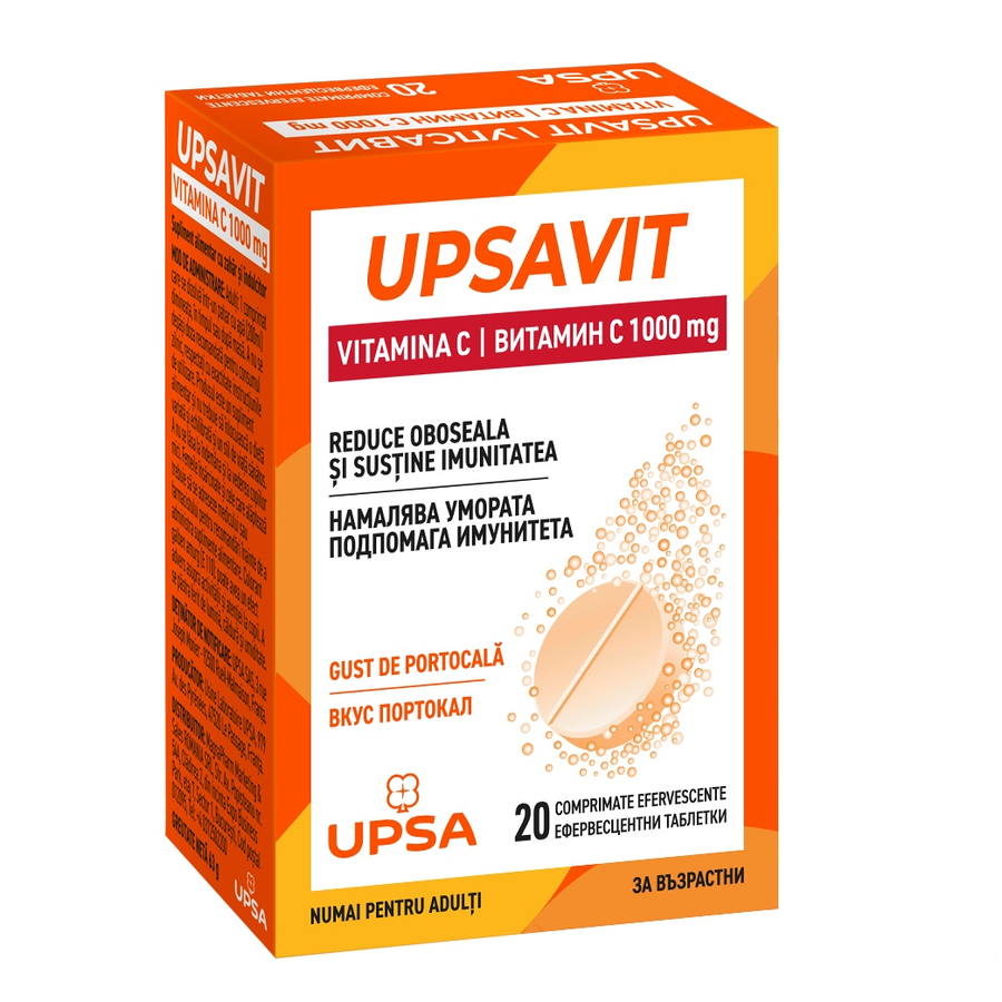 Upsavit Vitamina C 1000mg x 20 comprimate effervescente