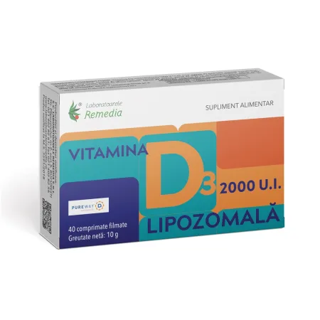 Vitamina D3 2000 Lipozomala 40 cpr filmate