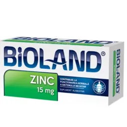 Bioland Zinc 15 mg x 40 comprimate, Biofarm Bioland Zinc 15 mg x 40 comprimate, Biofarm